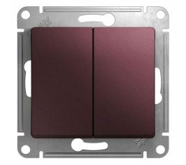 Встраиваемые выключатели, переключатели  двухклавишные