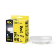 Лампа светодиодная T75 таблетка 8Вт 230В 6500К GX53 IEK LLE-T80-8-230-65-GX53
