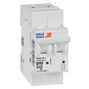 Выключатель автоматический модульный 2п B 40А 4.5кА OptiDin BM63-2B40-4.5-УХЛ3 КЭАЗ 329514