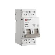 Выключатель автоматический модульный 2п C 50А 6кА ВА 47-63N PROxima EKF M636250C