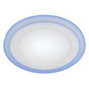 Светильник светодиодный круглый c cиней подсветкой LED 9W 220V 4000K LED 3-9 BL ЭРА