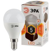 Лампа светодиодная LED 5 Вт 400Лм 2700К шар теплый E14 170-265В LED P45-5W-827-E14 Standart