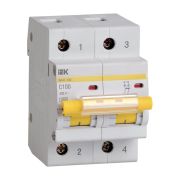 Выключатель автоматический модульный 2п C 100А 10кА ВА47-100 KARAT IEK MVA40-2-100-C