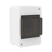 Щиток 4 мод настенный с тонированной дверцей бел. DKC F04W0WD