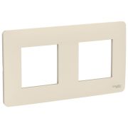 Рамка UNICA STUDIO двухпостовая бежевый