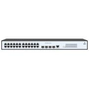 Коммутатор управляемый L2 24 порта RJ45/SFP 10 100 1000 Мб/с PoE 370Вт