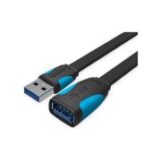 Кабель удлинитель USB 3.0 AM на AF, плоский, 1 м.