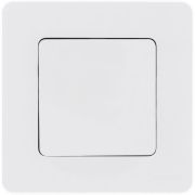 Выключатель 1-клавишный проходной 10АХ безвинтовое крепление белый INSPIRIA