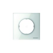 Рамка 1 пост SKY Moon стекло белое