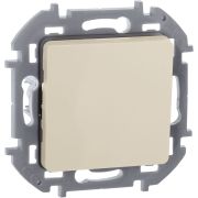 Выключатель 1-клавишный самовозвартный с нормально-открытым контактом 6А безвинтовое крепление слоновая кость INSPIRIA