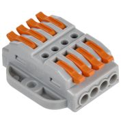 Строительно-монтажная клемма СМК 222-4144P проходная с площадкой (50шт/упак) IEK