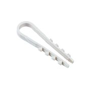 Дюбель-хомут для круглого кабеля белый 19-25 Jazzway (100 шт/уп)