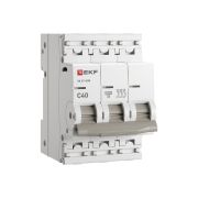 Выключатель автоматический трехполюсный 3P 40А (C) 4.5kA ВА 47-63N M634340C PROXIMA EKF