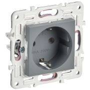 SKANDY Розетка с заземлением без защитных шторок 16А SK-R05Gr серый IEK