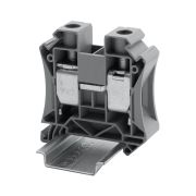 Клемма проходная, винтовой зажим, 2 точки подключения, 35 кв.мм, серая