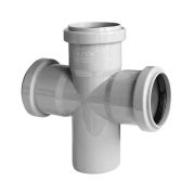 Крестовина 110 87 градусов, канализационная