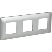SKANDY Рамка 3-местная SK-F03S серебряный IEK