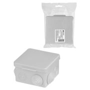 Распаячная коробка ОП 80х80х50мм крышка IP54 7вх. инд. штрихкод TDM