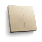Кнопка-выключатель беспроводной 230V 500W двухклавишный, золото