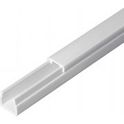 Кабель-канал белый 2-й замок в п/э 12х12 мм (242м/уп) Промрукав