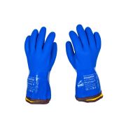 Перчатки Полюс-Т PVC1380BR-T (акриловые, утепленные, МБС, К80, Щ50, с полным пвх обливом, манжет крага, съемный утеп.вкладыш) размер 8 SCAFFA