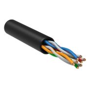 Витая пара U/UTP кат 5е 4 пары 24AWG LDPE 305м черный
