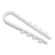 Дюбель-хомут 19-25мм нейлон белый (100шт)