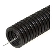 Труба гофрированная ПНД лёгкая безгалогенная (HF) стойкая к ультрафиолету с/з д32 (25м/1375м уп/пал)