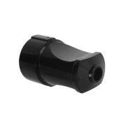 Гнездо штепсельное с заземлением черное 16А 250В