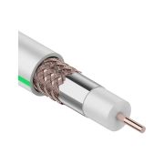 Кабель коаксиальный SAT 703 B Cu/Al/Cu 64% 75 Ом бухта 100 м бел