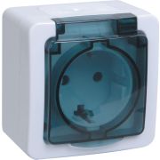 Гермес PLUS Розетка с заземлением с крышкой       наружная IP54