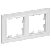 BRITE Рамка 2-местная РУ-2-БрАБ арктический белый IEK