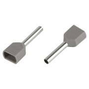 Наконечник-гильза с изолированным фланцем (упаковка 10 шт.) NO-225-12 (двойной) НШвИ(2) 0,75-10