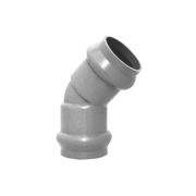 Отвод НПВХ (PVC-U) 110х45 двухраструбный  PN10