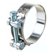 Хомут ленточный с болтом 26-28 W1 оцинкованная сталь 2.1 26-28/18 ГОСТ 28191-89