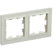 BRITE Рамка 2 поста РУ-2-БрКр бежевый