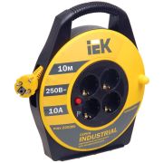 Удлинитель силовой 4 розетки шнур 10м ПВС 3x1.5 УК10 с термозащитой