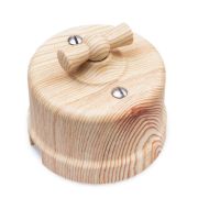 Выключатель 2кл., пластик, цвет Карельская Сосна