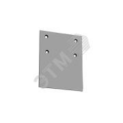 Крышка торцевая Т-Лайн серый RAL7045 к-кт: саморезы 1шт ВАРТОН