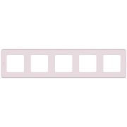 Рамка 5-местная розовый INSPIRIA