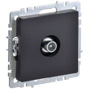 BRITE Розетка TV проходная РТВ10-0-БрЧ черный