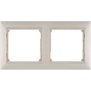 Рамка 2-местная слоновая кость VALENA