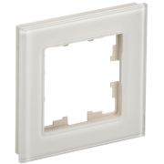 BRITE Рамка 1 пост РУ-1-2-БрВа стекло ванильный