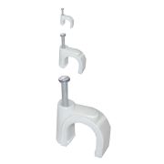 Скоба 7мм круглая пластиковая (100шт)