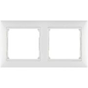 Рамка 2-местная белый VALENA