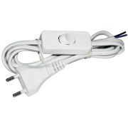 Шнур УШ-1КВ с выключателем 2м ПВС 2х0.75 6А белый