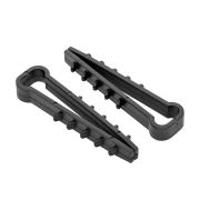 Дюбель-хомут для плоского кабеля 5-8мм нейлон черный Simple (100шт)