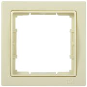 РУ-1-БК Рамка одноместная квадратная BOLERO Q1 кремовый