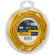 Трубка термоусадочная ТТУ нг-LS 6/3 желтая (2м/упак) IEK