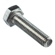 Болт DIN 933 М6х30 полная резьба шестигранная голова класс прочности 5.8 покрытие цинк